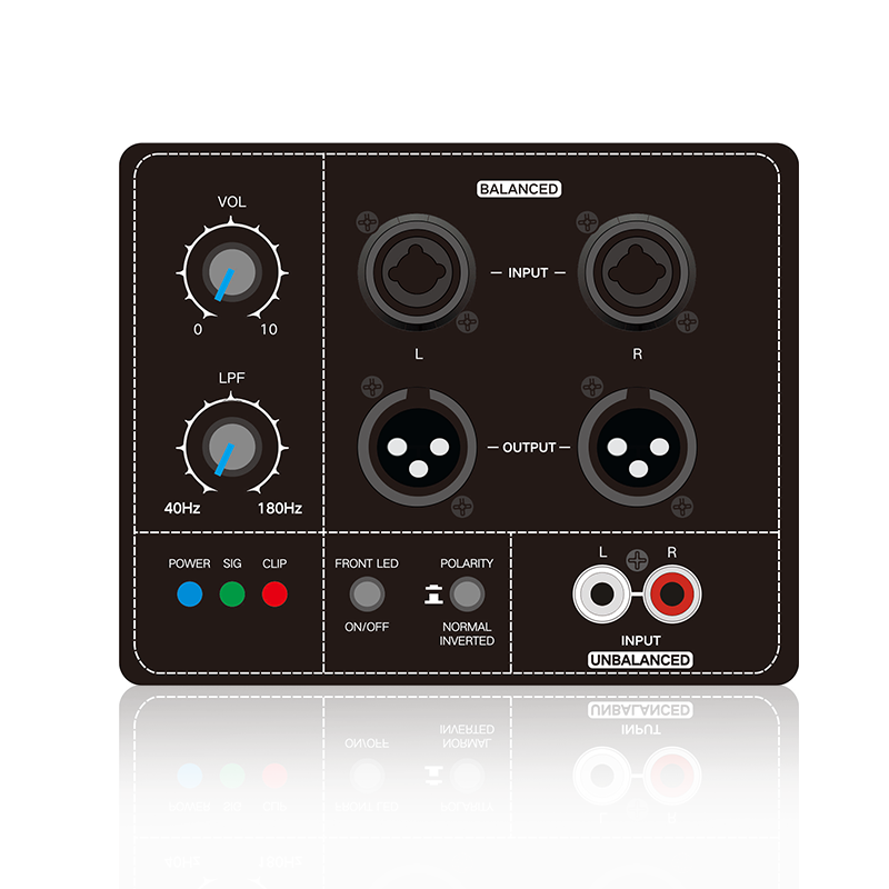 PL78SUB: Módulo funcional de subwoofer de entrada estéreo balanceado e não balanceado