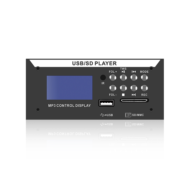 LCD8226: Leitor de MP3 com tela LCD de oito botões IR remoto SD/USB com Bluetooth, TWS