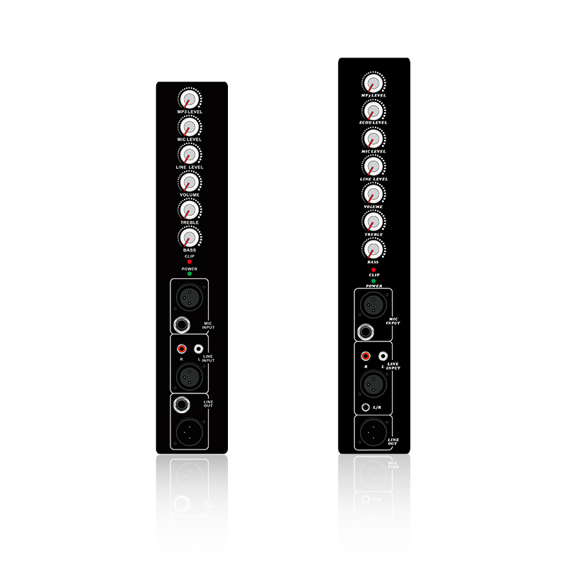 PL2/PL2E: Entrada de canal de linha única de canal de microfone único e módulo funcional analógico vertical de proteção de limite