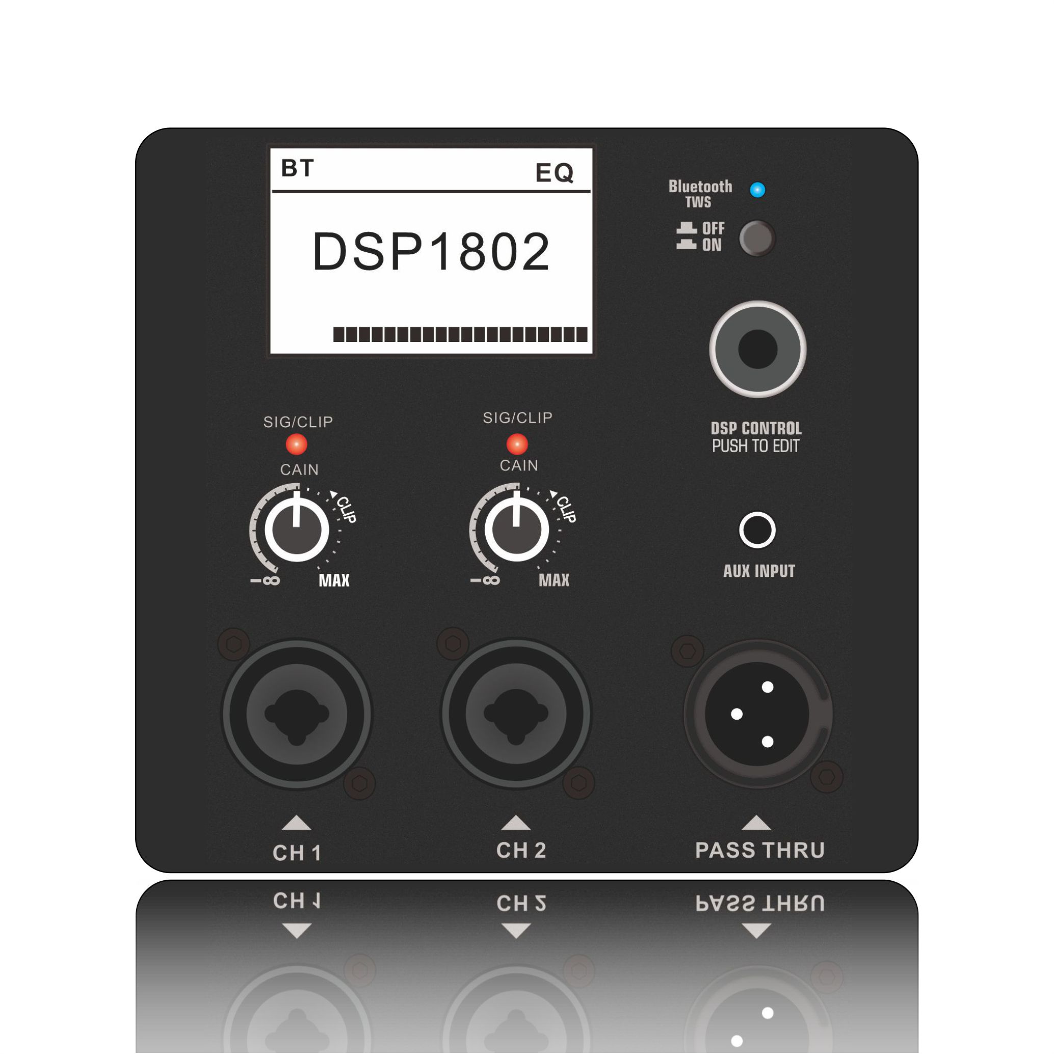 Amplificador de alto-falante ativo de 2 vias e dois canais DSP1802