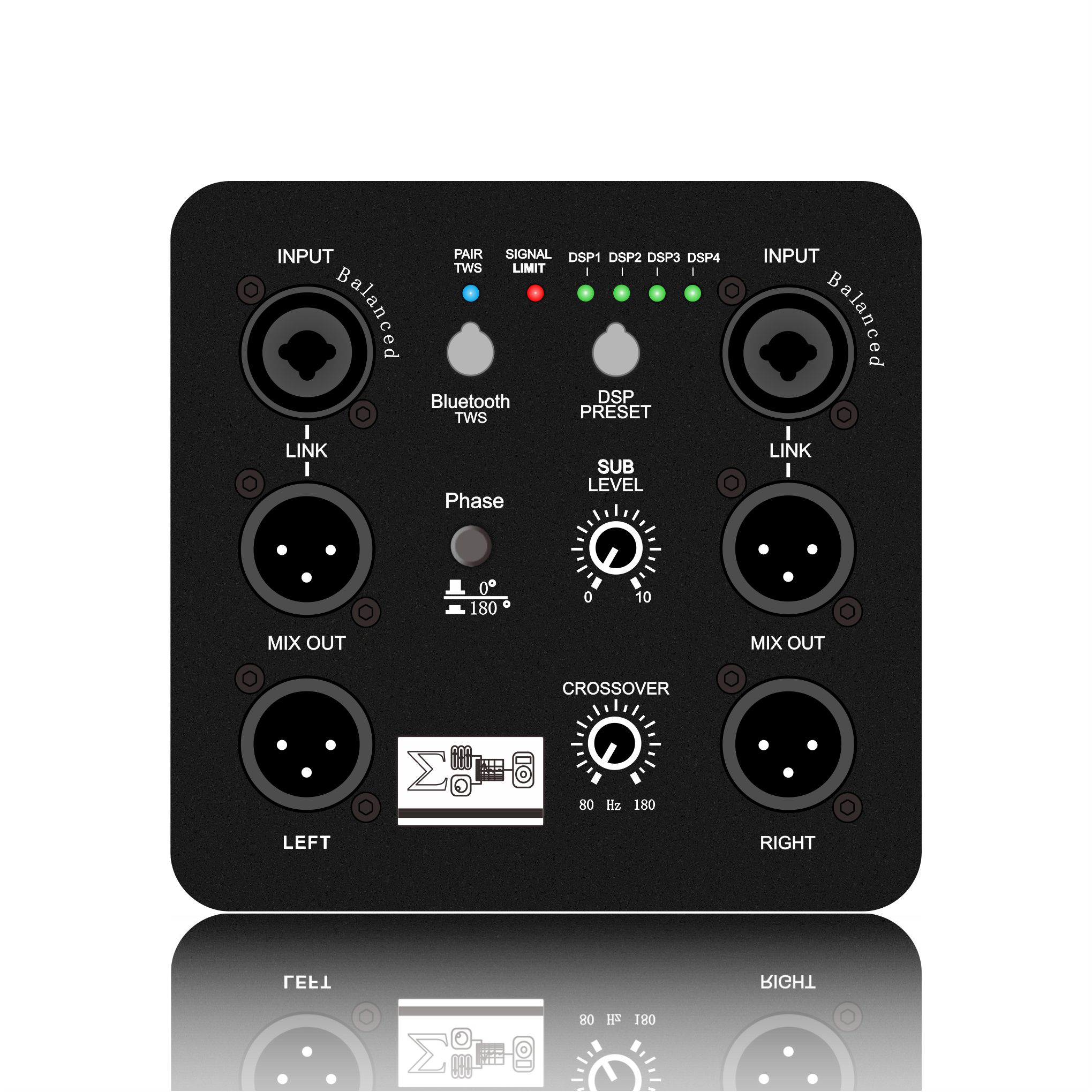 DSP1804: Módulo funcional DSP de subwoofer de saída bidirecional Multi DSP Rreset