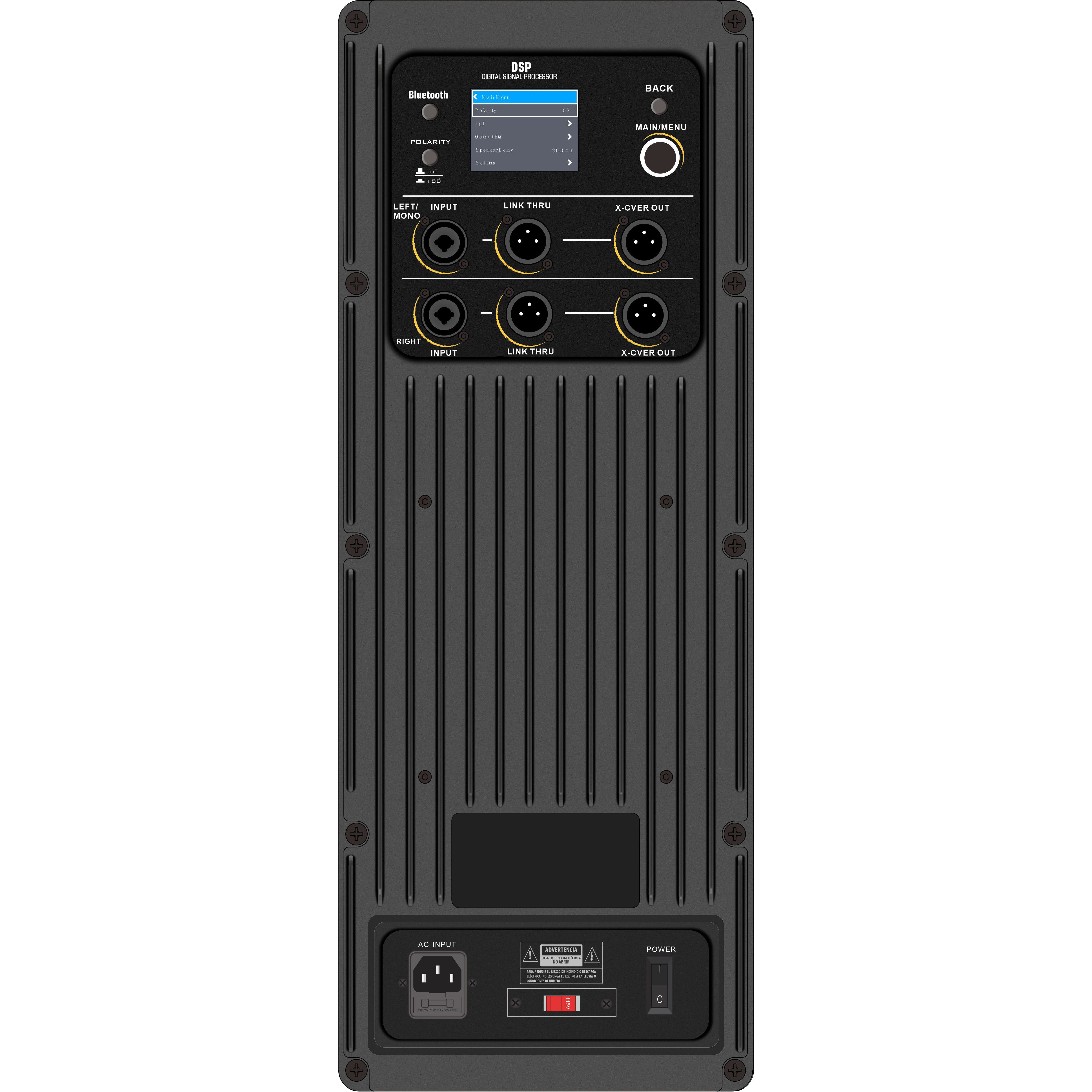 Amplificador Subwoofer DSP2504SUB DSP Pro