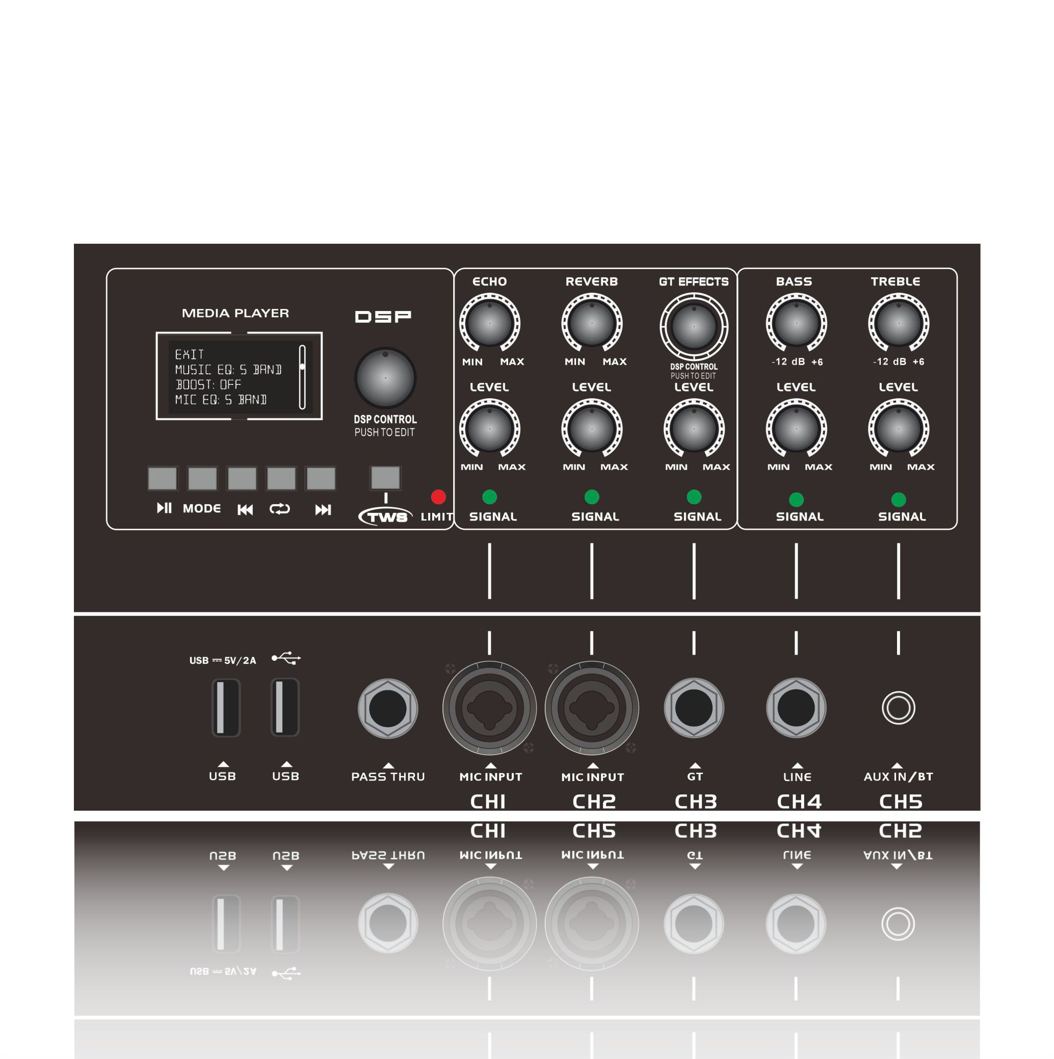 Amplificador de potência de matriz de linha ativa MK12-1.1 Pro