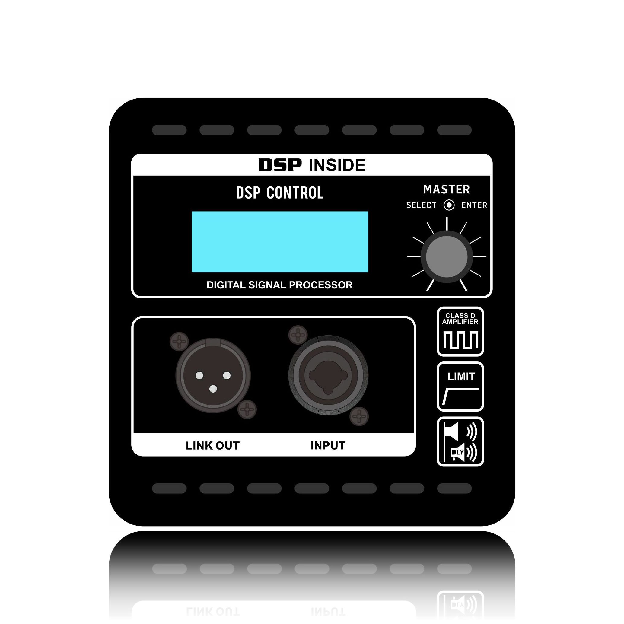 Amplificador de potência de matriz de linha ativa QMC800X Pro