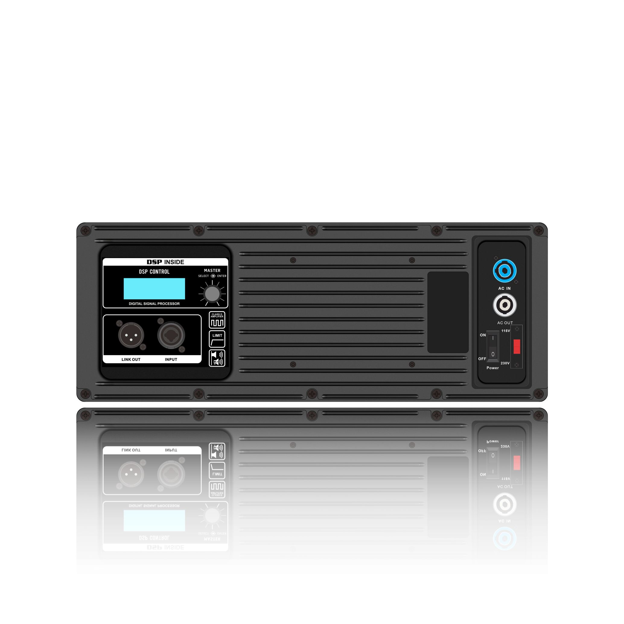 Amplificador de potência de matriz de linha ativa QMC800X Pro