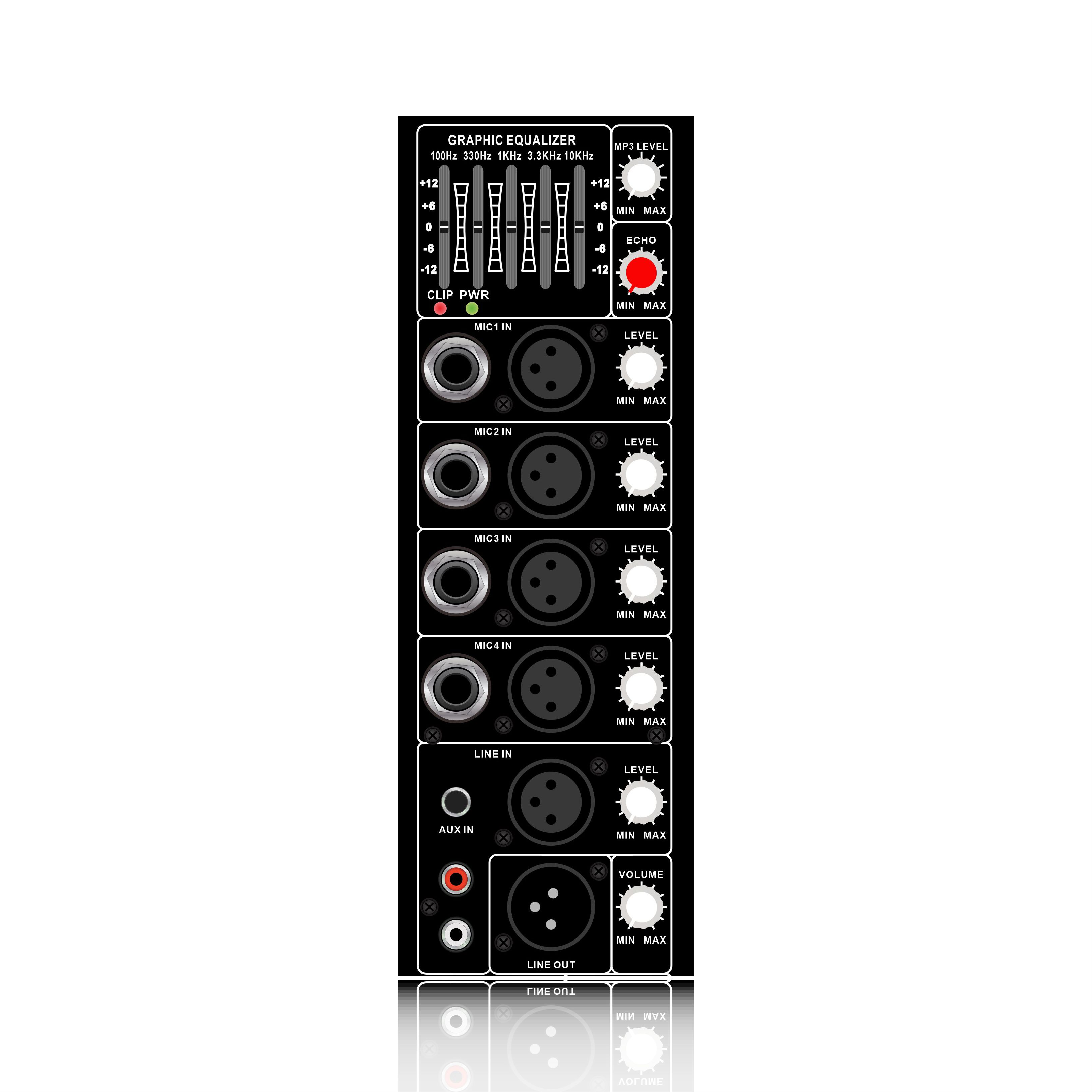 Amplificador de alto-falante multicanal classe AB PL67