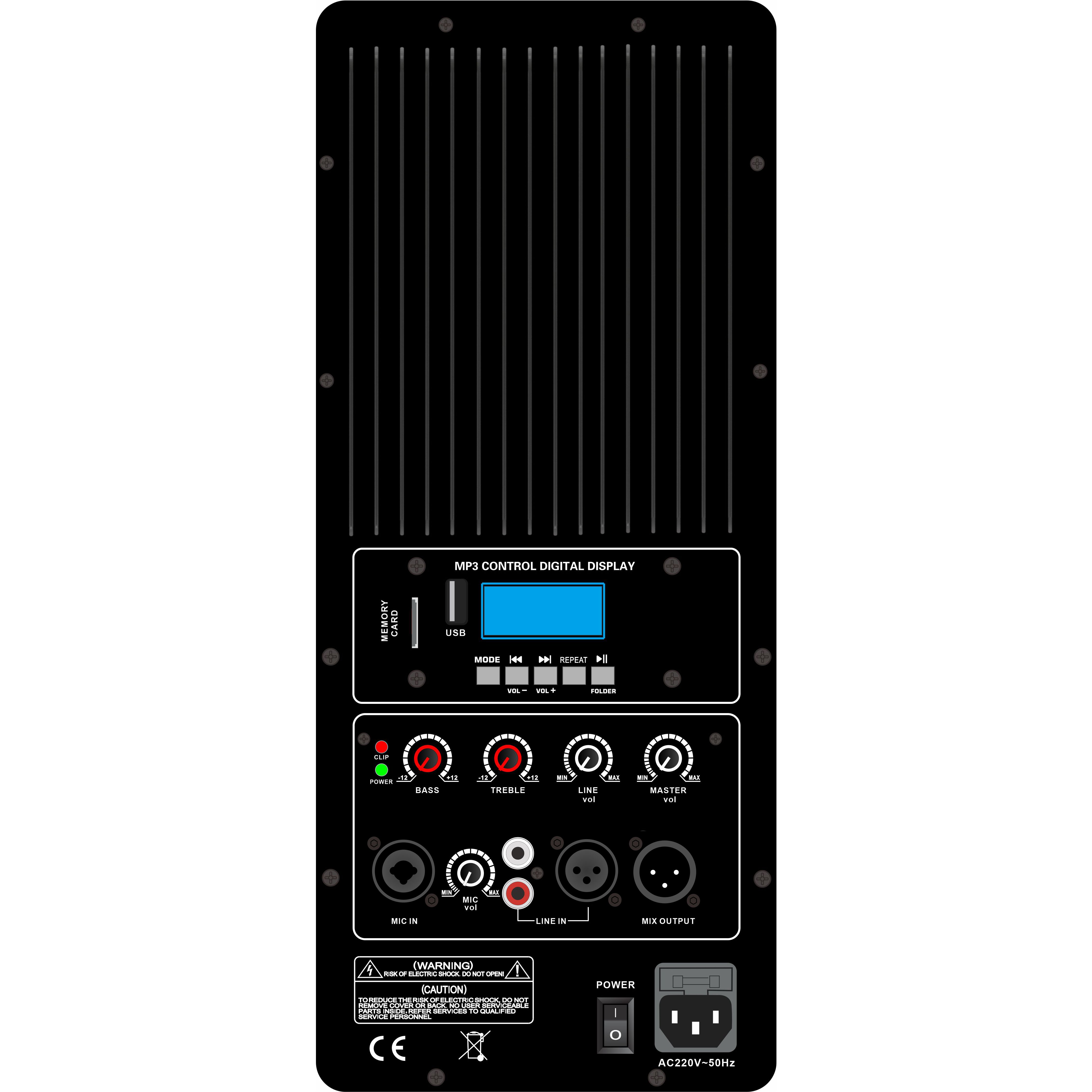 Amplificador de alto-falante amplificado classe H PL89