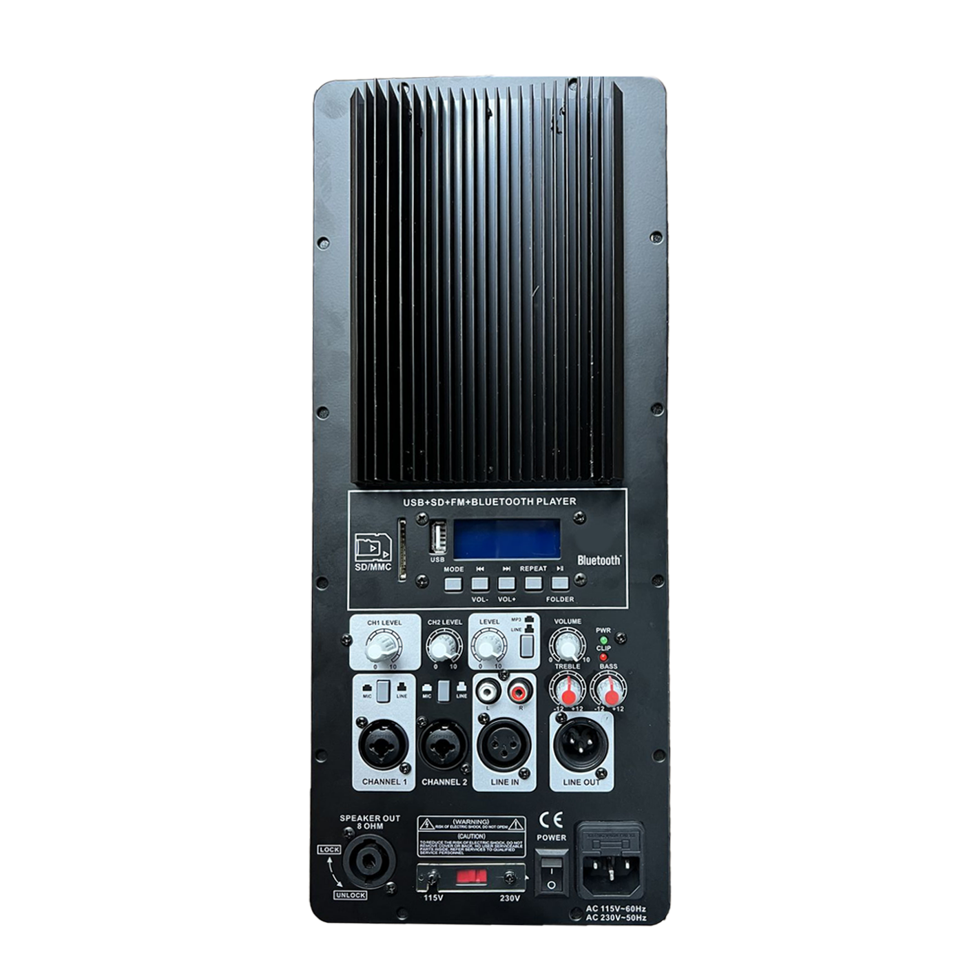 Amplificador de sistema PA Classe H alimentado PL76
