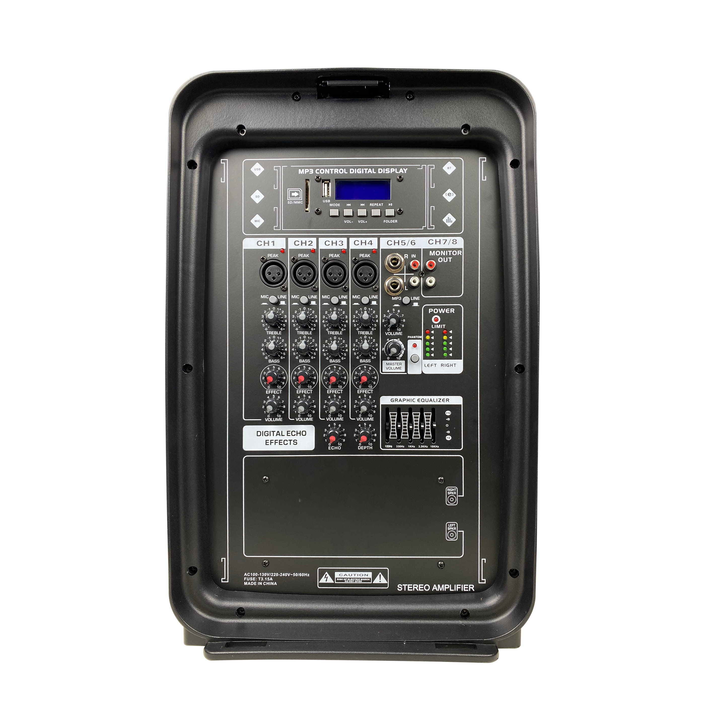 Amplificador misturador compacto de 10 polegadas com sistema bidirecional EON210A