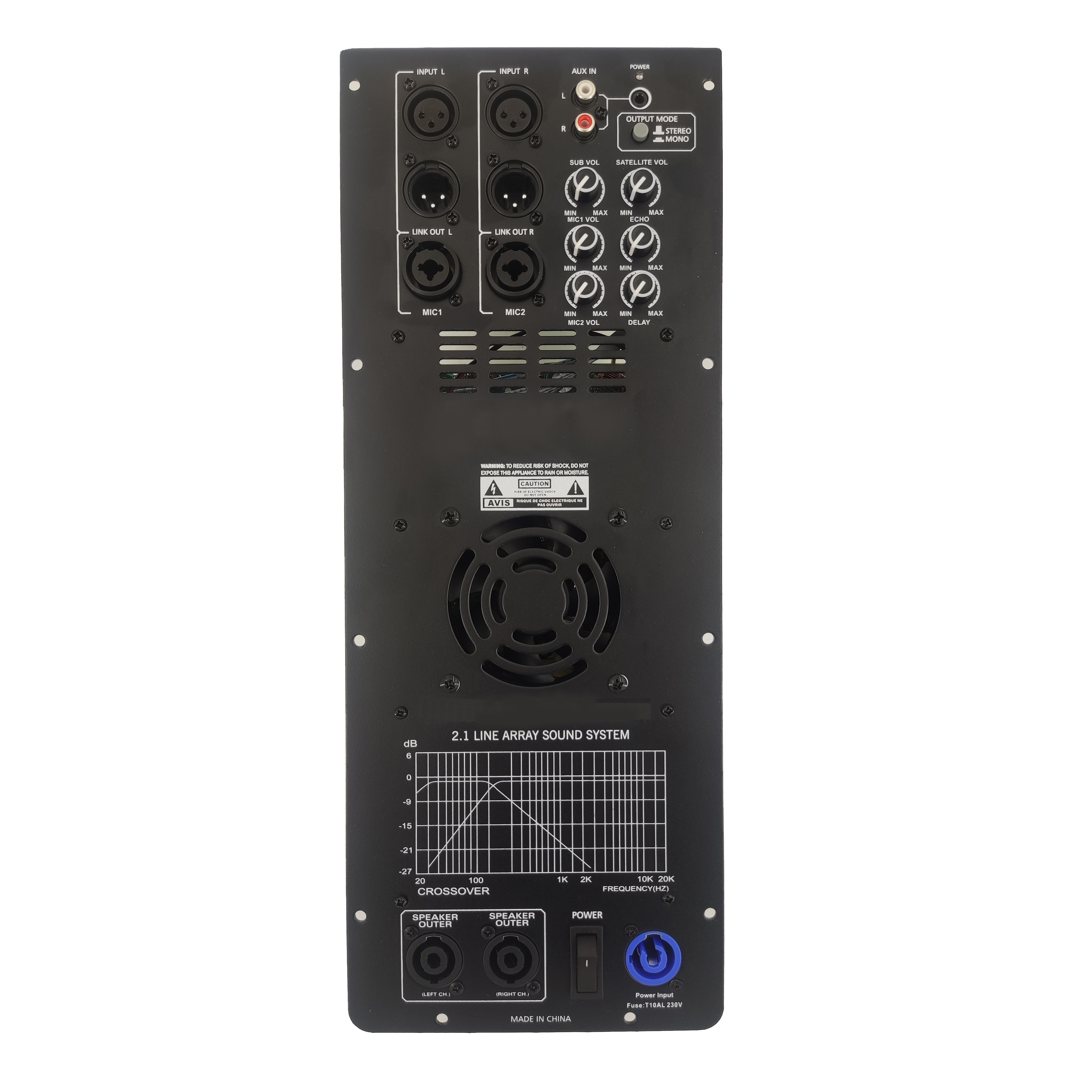 Amplificador de potência Line Array ativo DSP1908-2.1 Pro