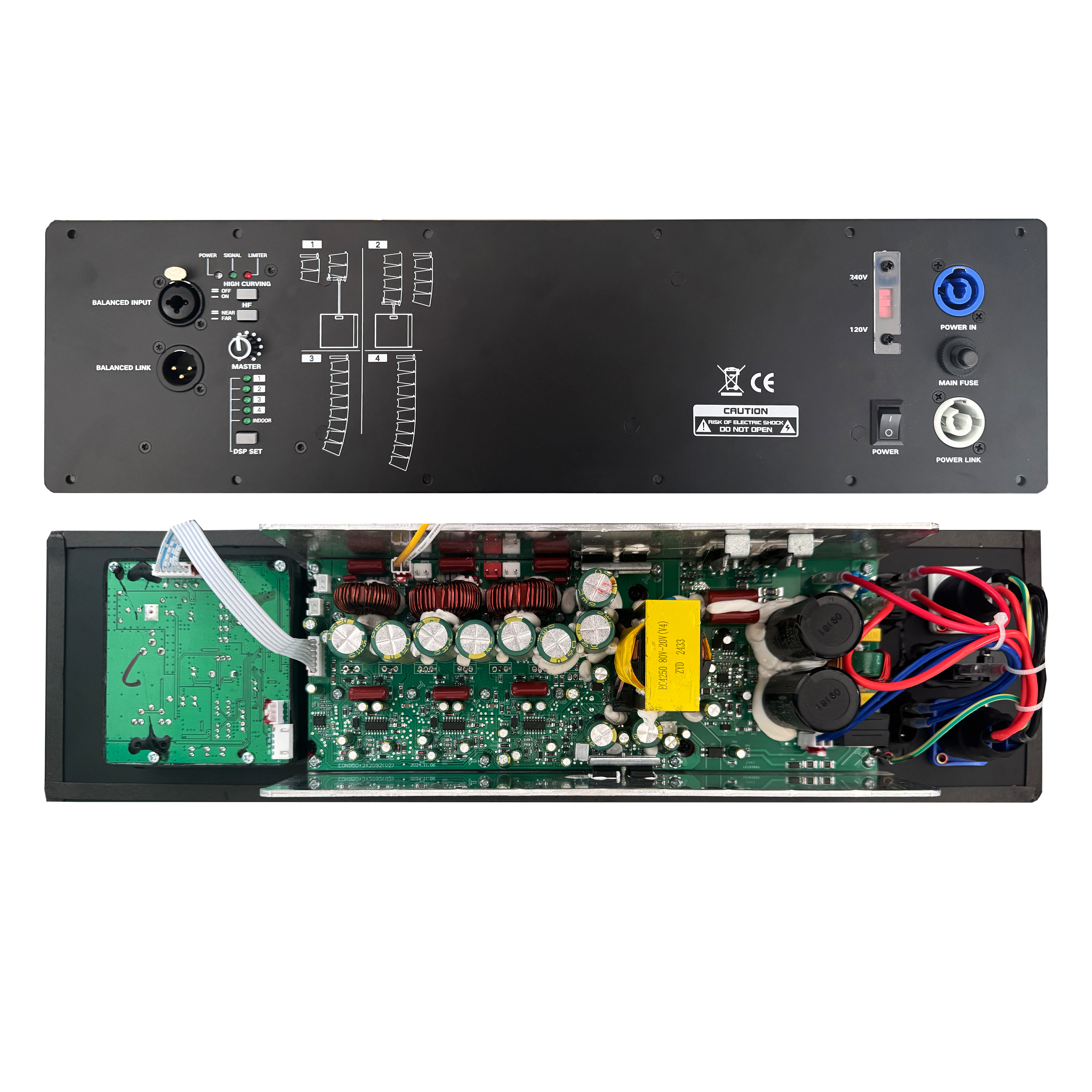 Amplificador de potência do sistema Line Array profissional HDL10-A